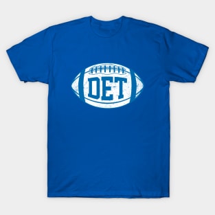 DET Retro Football - Blue T-Shirt